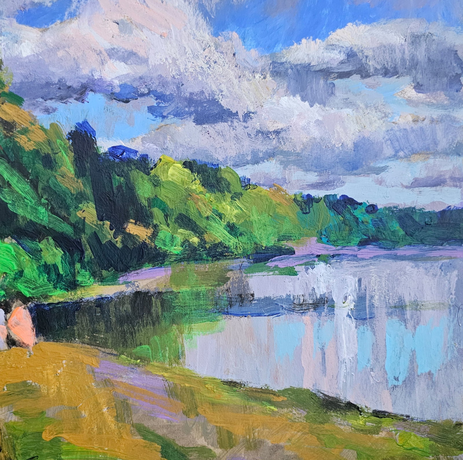 Acrylic painting walk Vyacheslav Petrovich Babac - 9