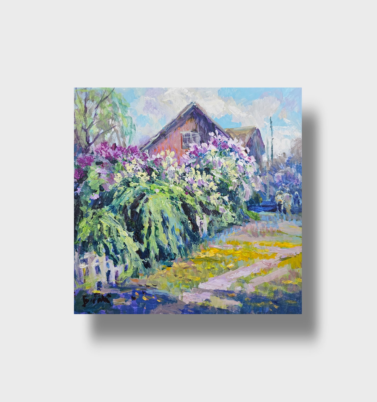 Acrylic painting spring has come Vyacheslav Petrovich Babac - 10