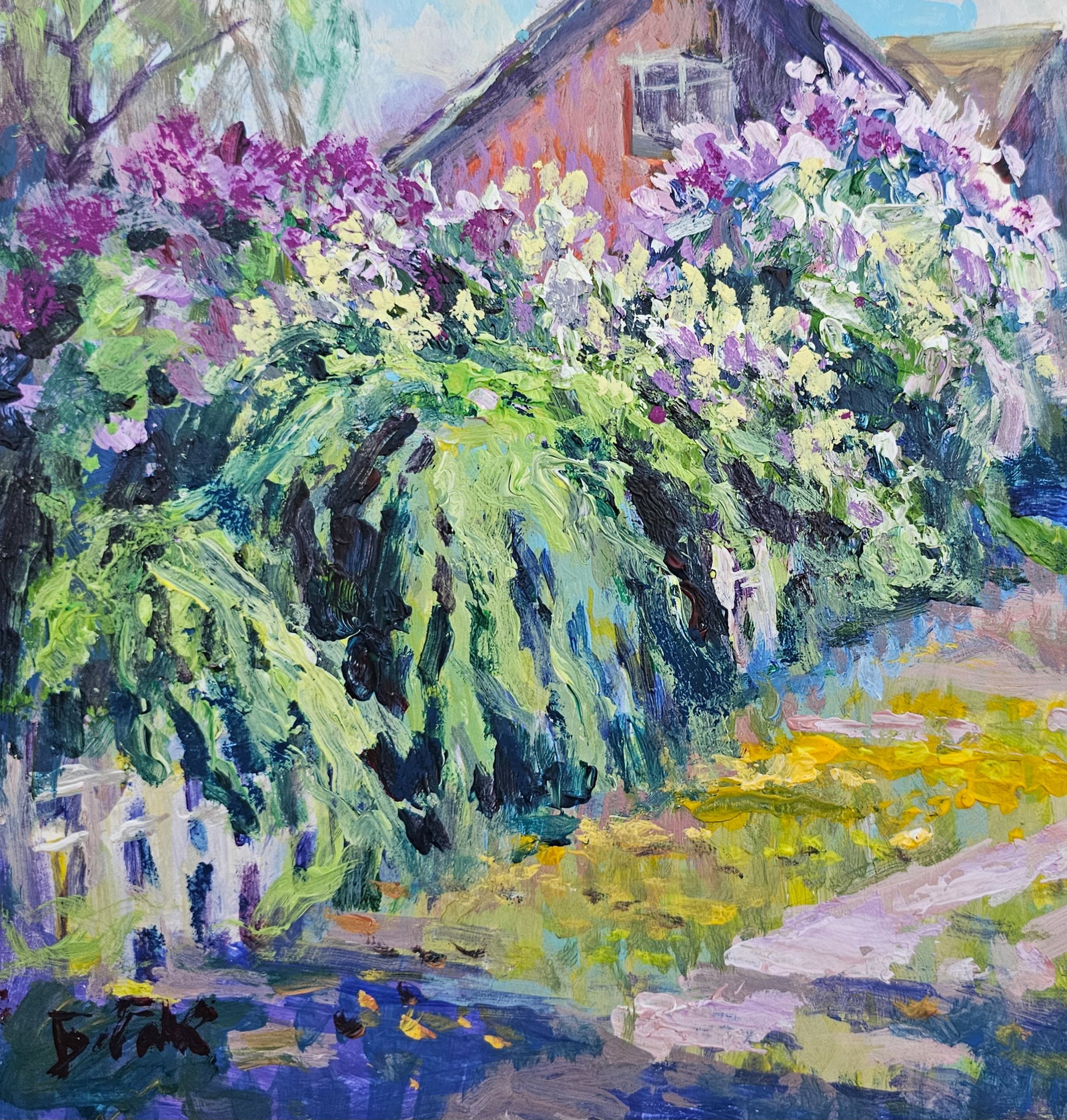 Acrylic painting spring has come Vyacheslav Petrovich Babac - 5