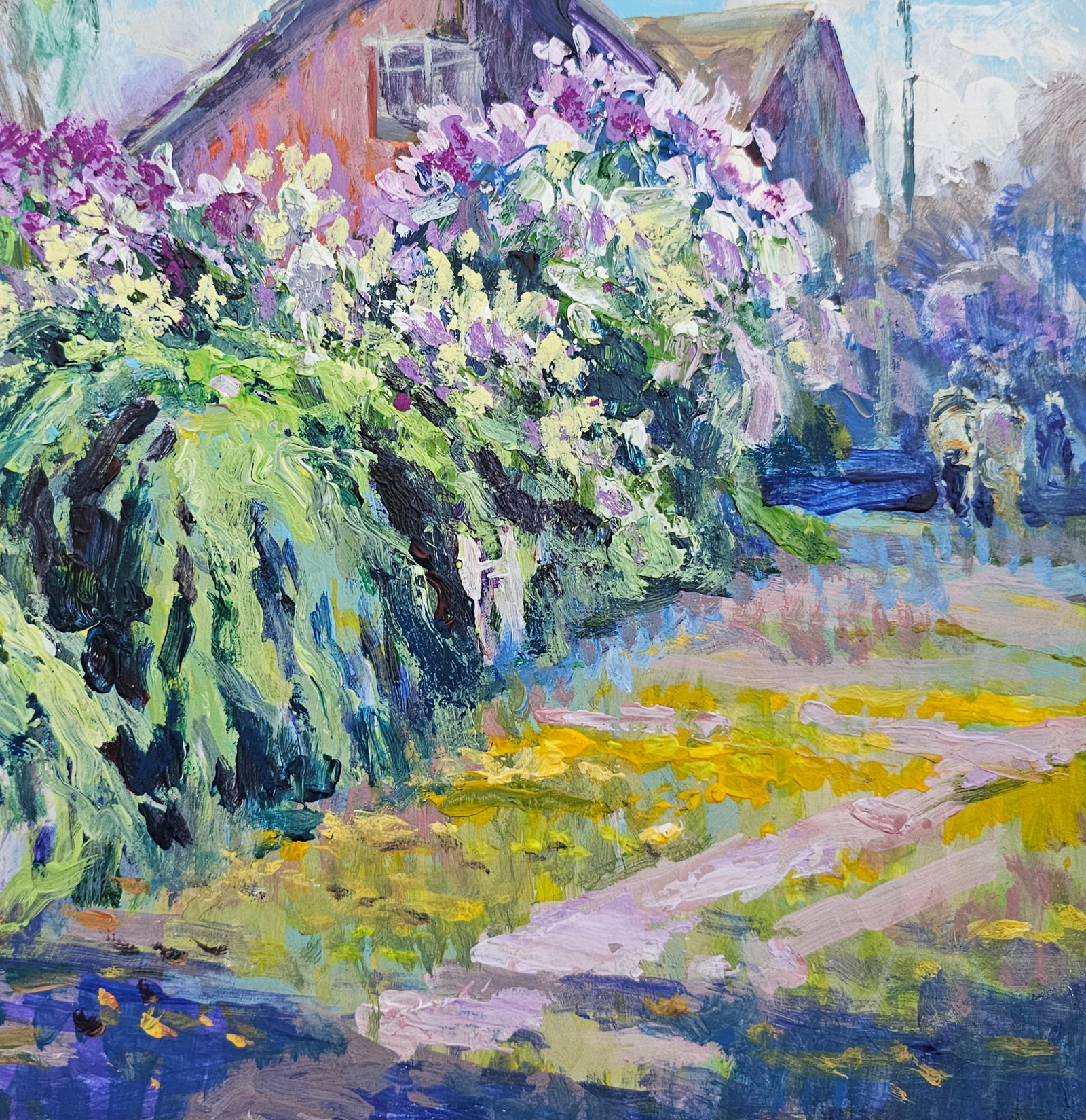 Acrylic painting spring has come Vyacheslav Petrovich Babac - 6