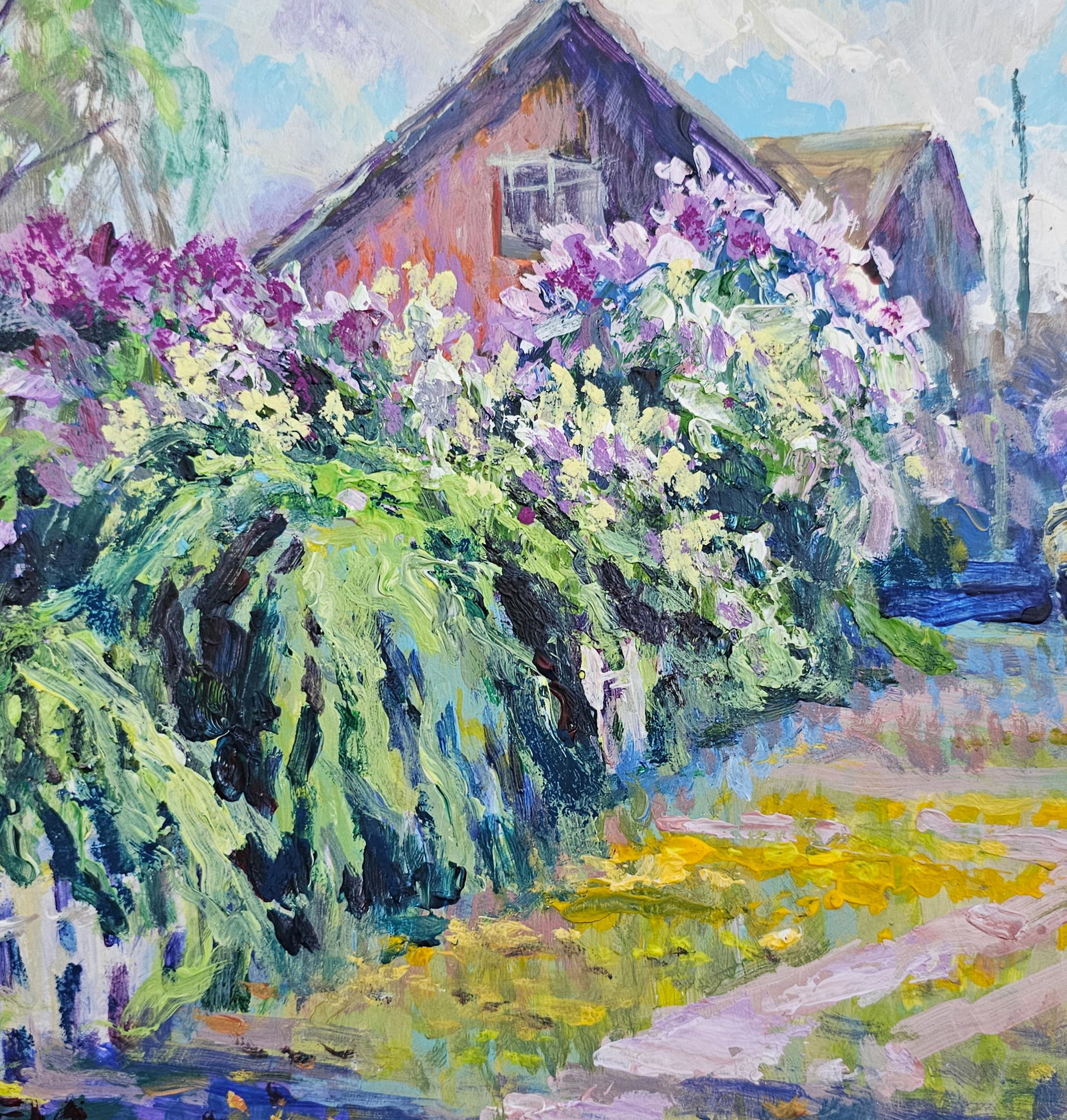 Acrylic painting spring has come Vyacheslav Petrovich Babac - 7