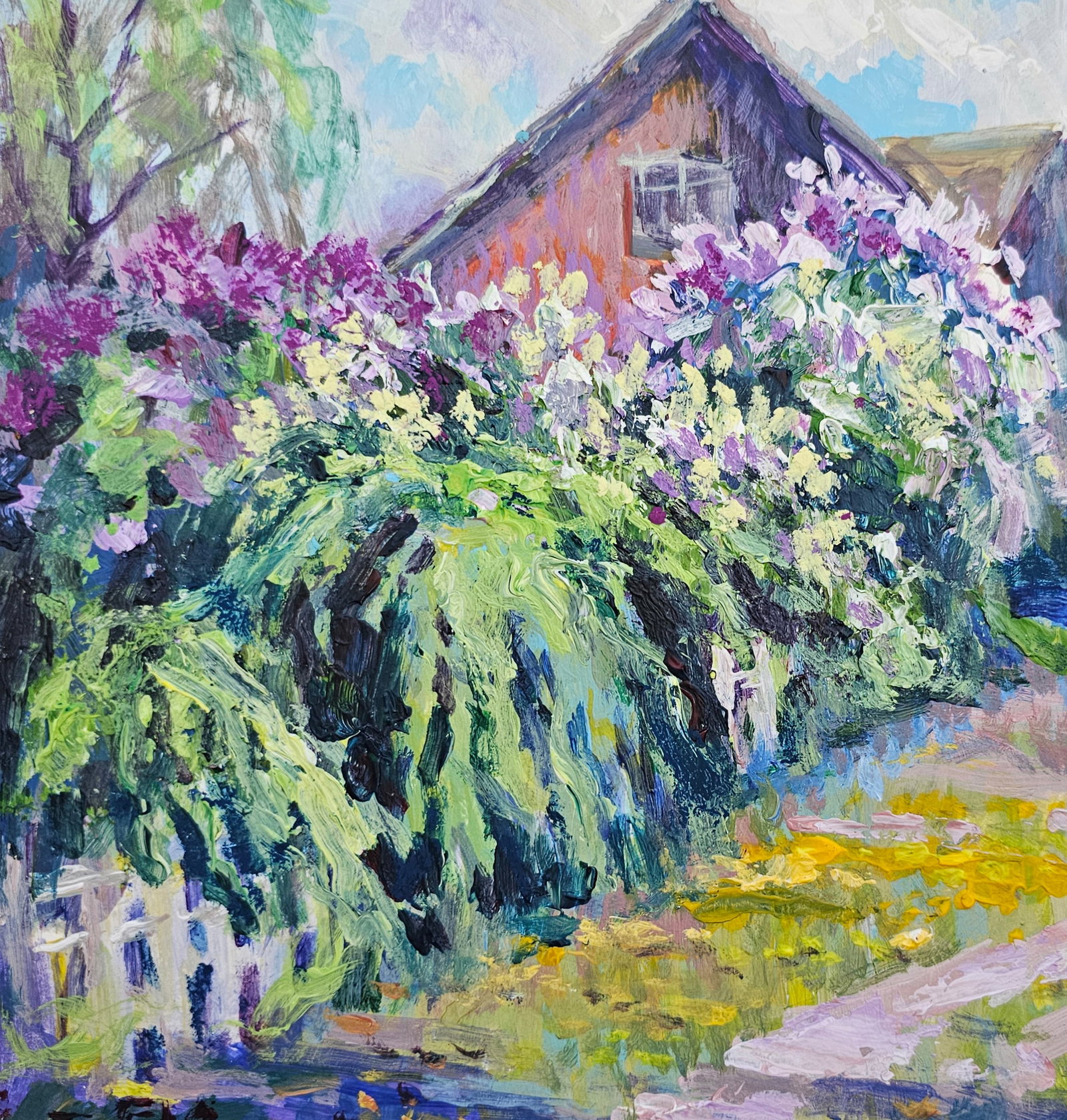 Acrylic painting spring has come Vyacheslav Petrovich Babac - 8