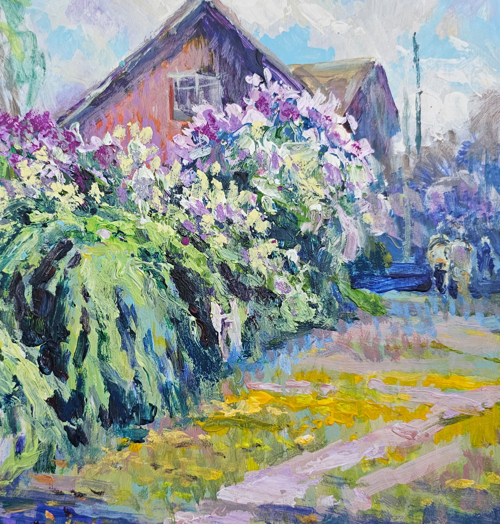 Acrylic painting spring has come Vyacheslav Petrovich Babac - 9