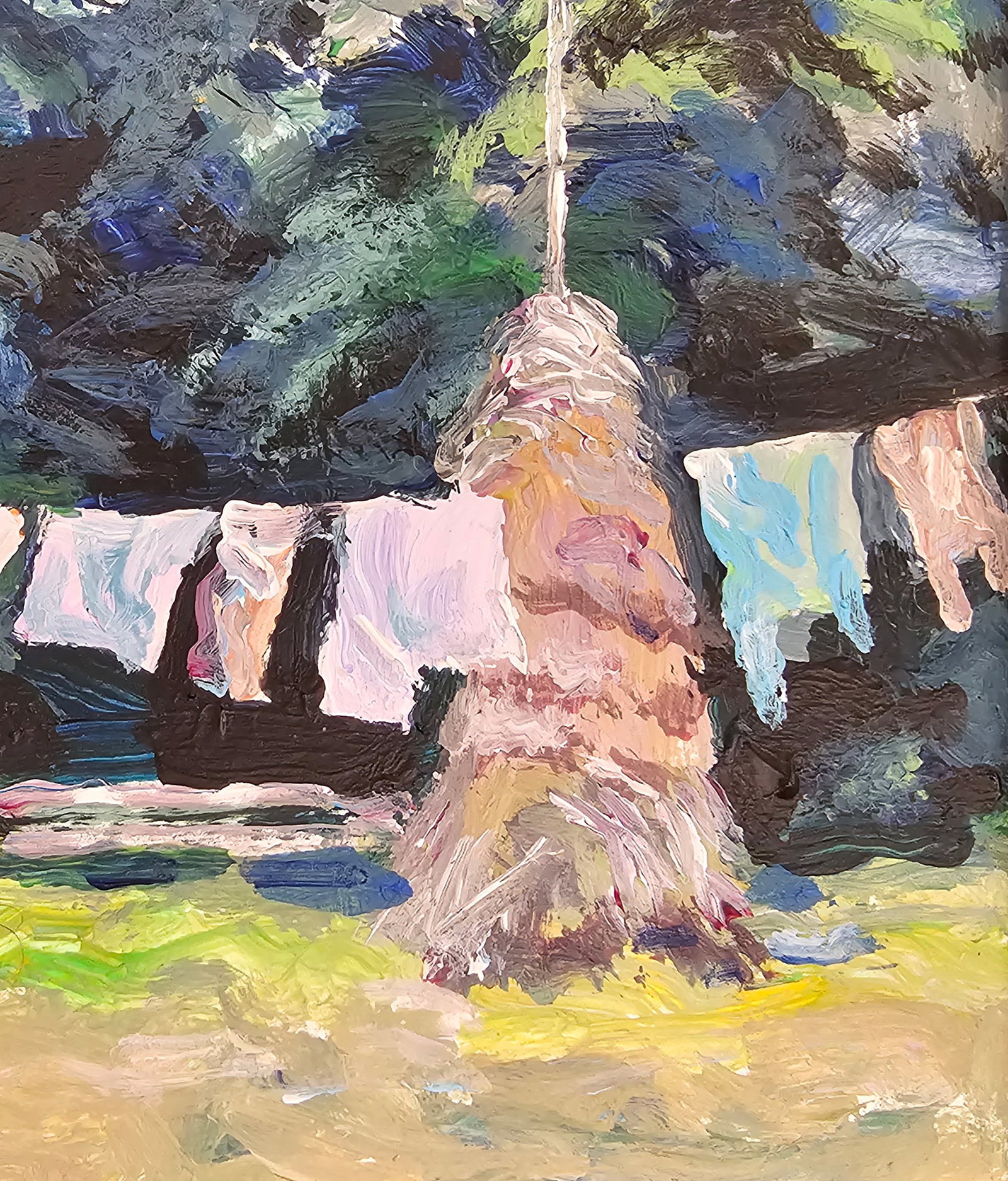 Acrylic painting Carpathian routine Vyacheslav Petrovich Babac - 6