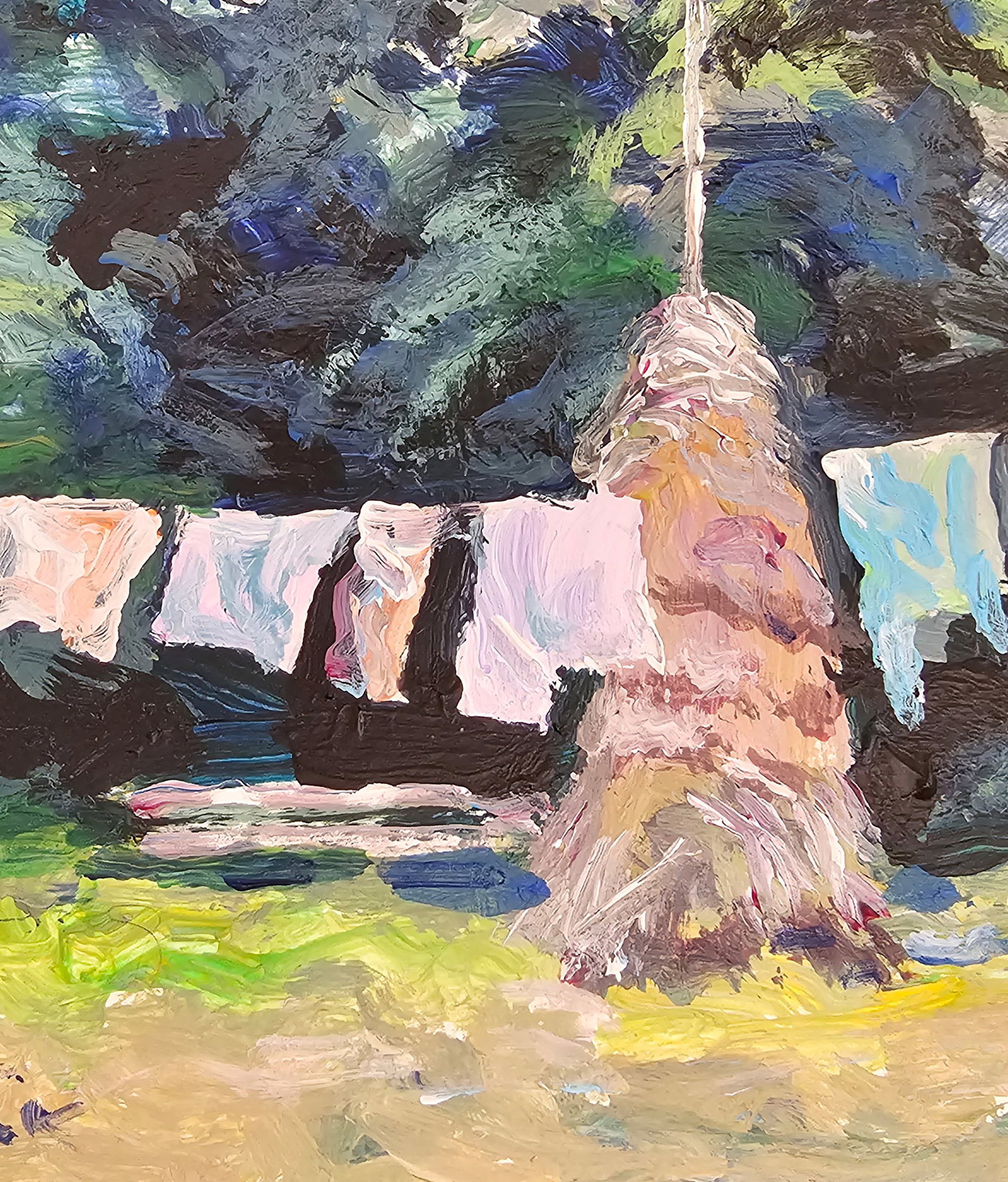 Acrylic painting Carpathian routine Vyacheslav Petrovich Babac - 9
