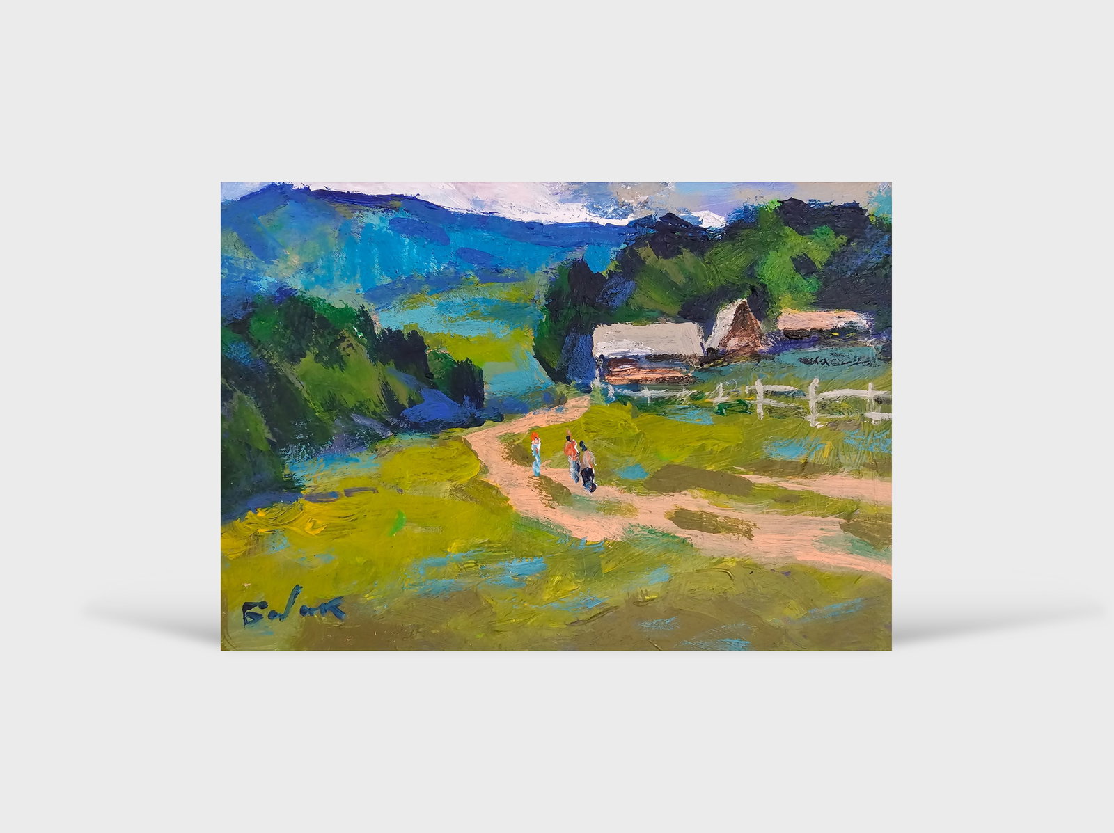 Acrylic painting Carpathians Vyacheslav Petrovich Babac - 10