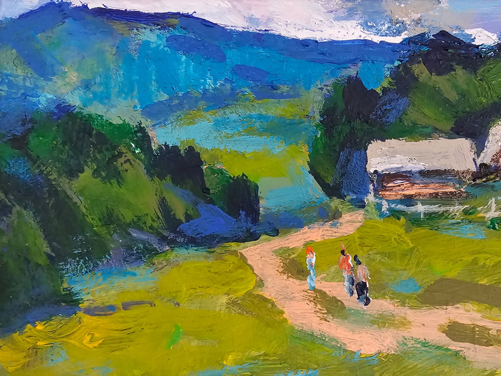 Acrylic painting Carpathians Vyacheslav Petrovich Babac - 3