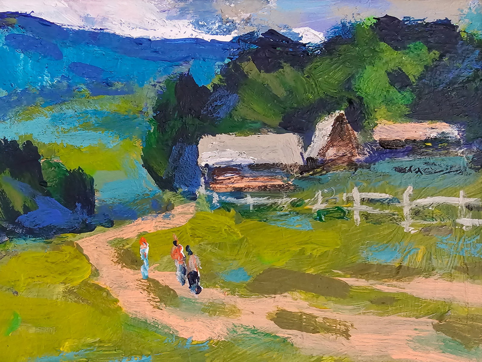 Acrylic painting Carpathians Vyacheslav Petrovich Babac - 4