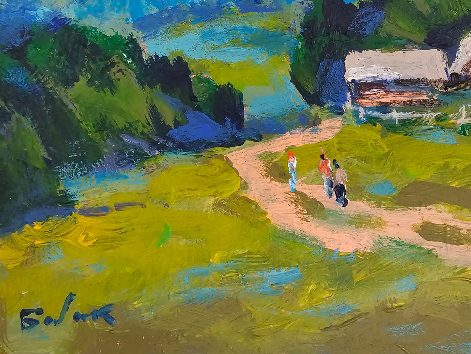 Acrylic painting Carpathians Vyacheslav Petrovich Babac - 5