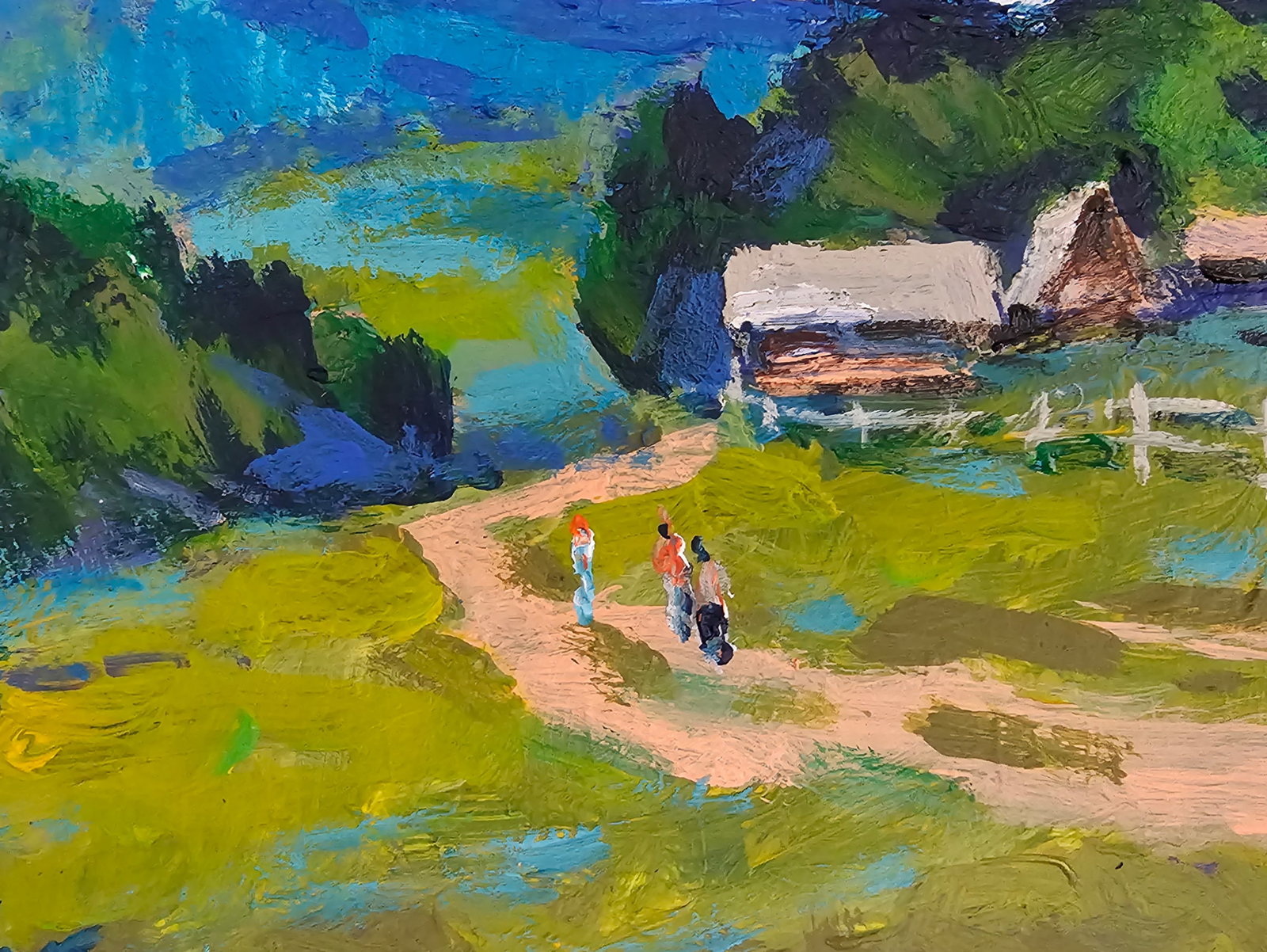 Acrylic painting Carpathians Vyacheslav Petrovich Babac - 7