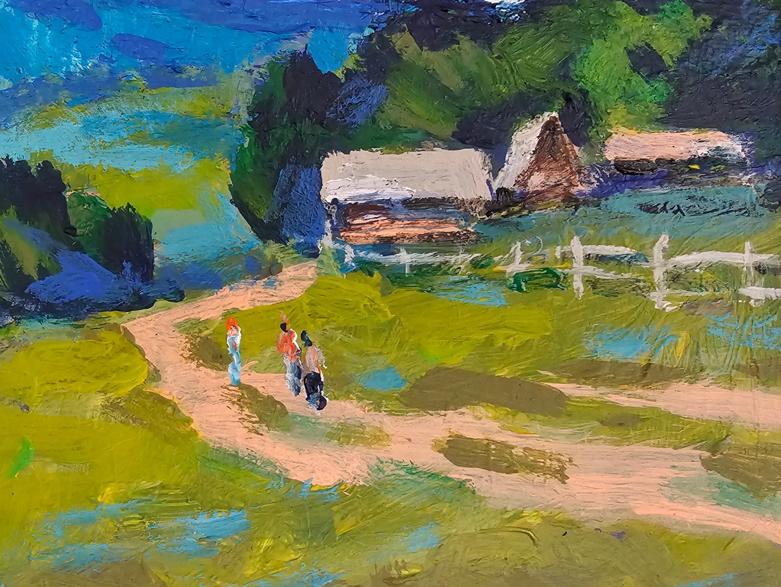 Acrylic painting Carpathians Vyacheslav Petrovich Babac - 9