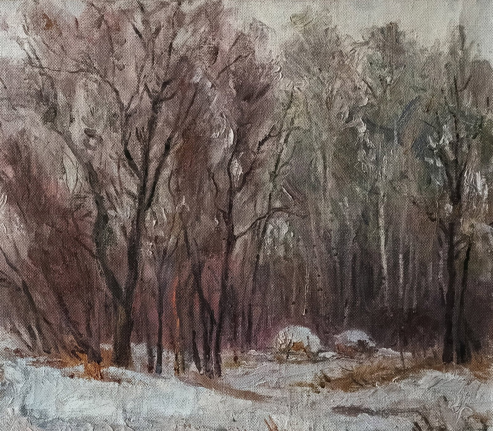 Oil painting Onset by honored painter Ukrainian Vasyl K. - 5