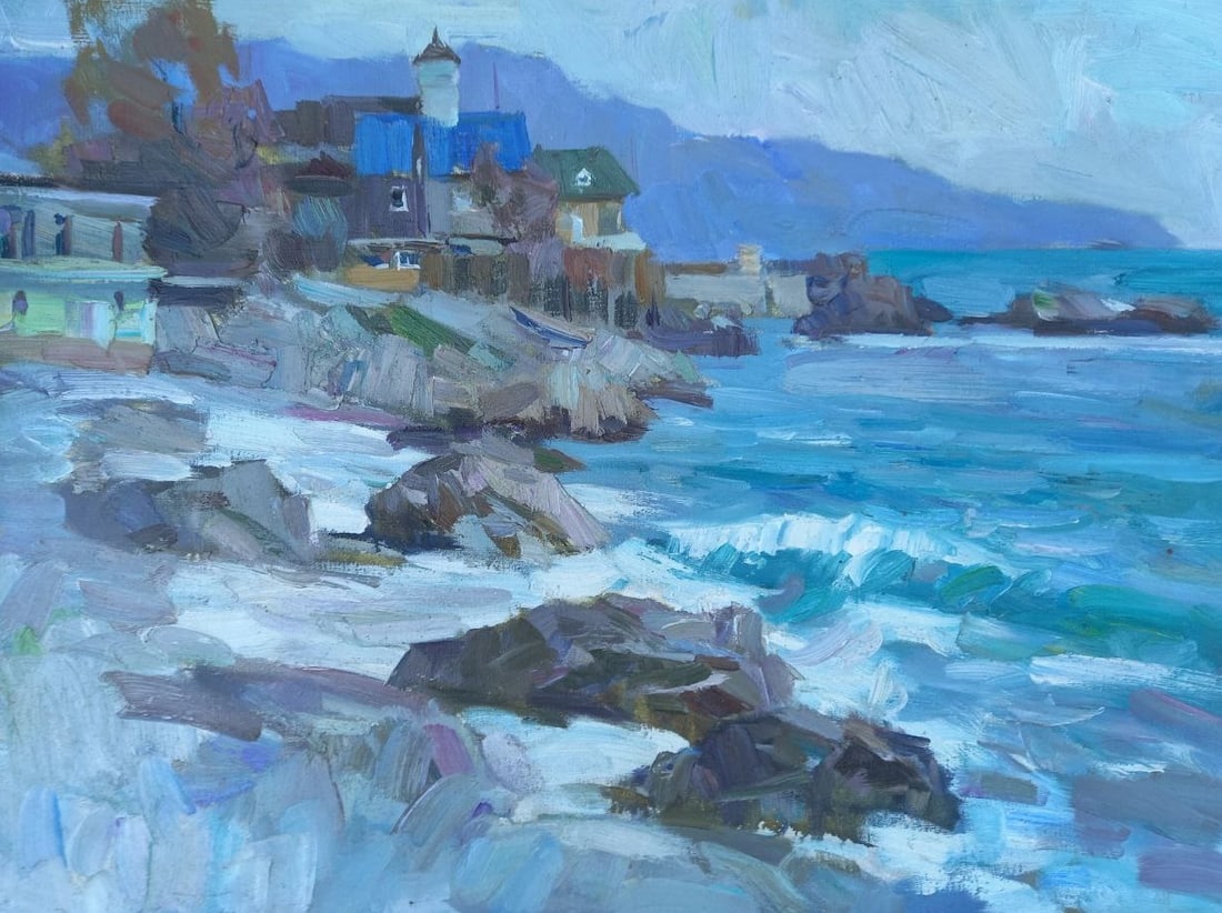 Oil painting YBK Alex Ditriev: 151AD Painter: Alex Ditriev S?ze: 60x80 cm/ 23.6x31.5 inches Components: oil, canvas Original painting from our collection ERA: Short information: Alex was born on May 10, 1977 in the city of Nikolaev