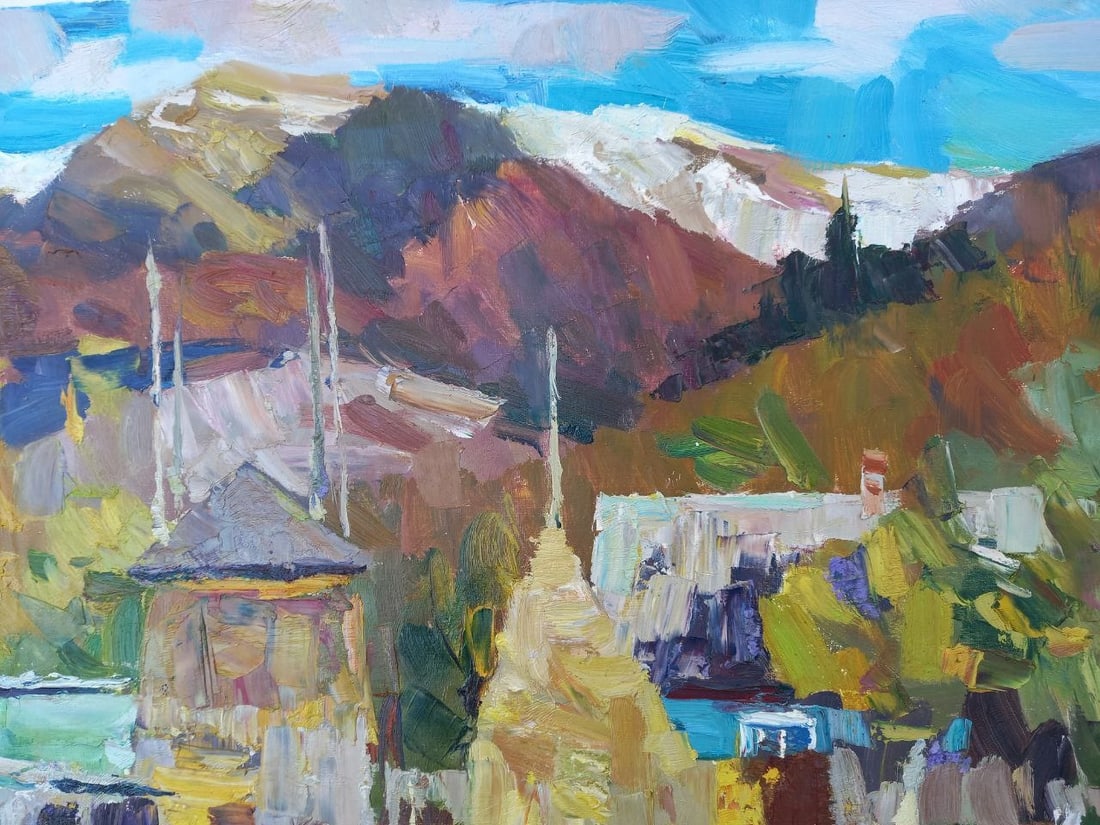Oil painting Carpathian motif Alex Ditriev - 5