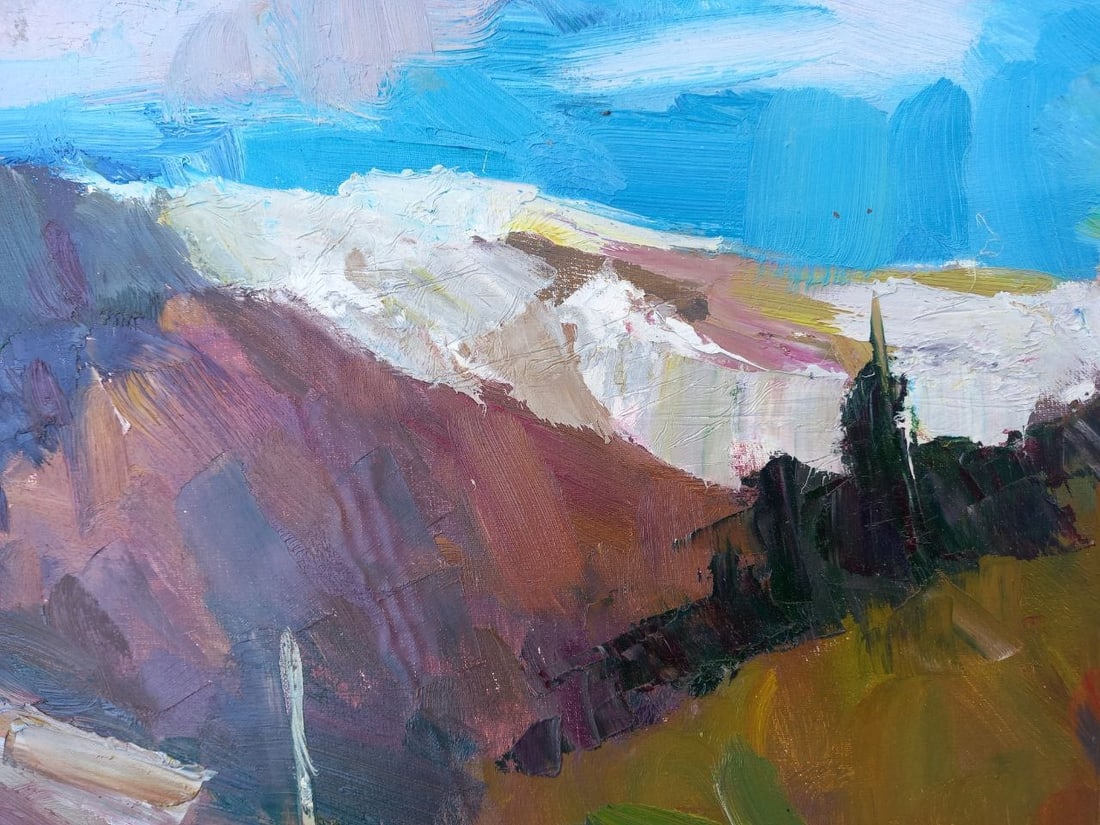 Oil painting Carpathian motif Alex Ditriev - 6