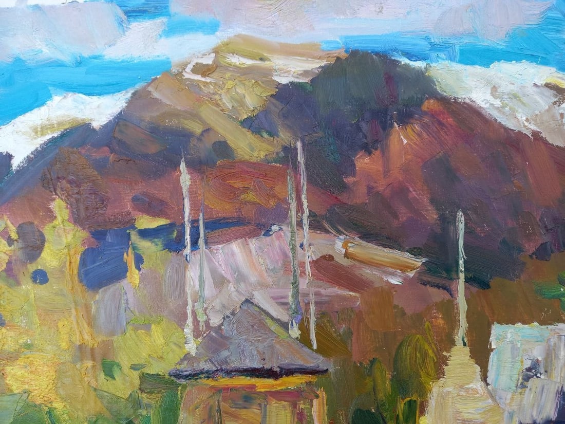 Oil painting Carpathian motif Alex Ditriev - 7