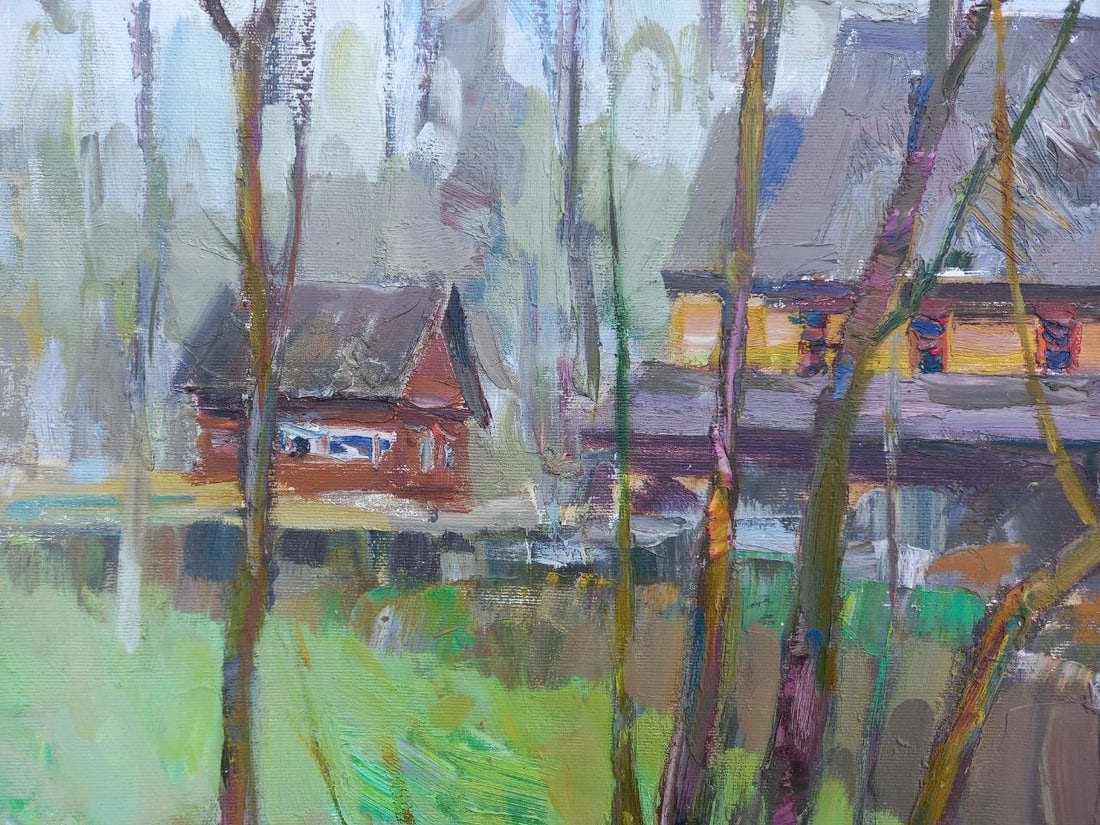 Oil painting Old church Alex Ditriev - 3