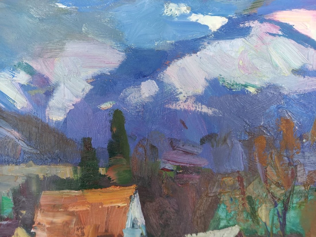 Oil painting In the mountains Alex Ditriev - 4