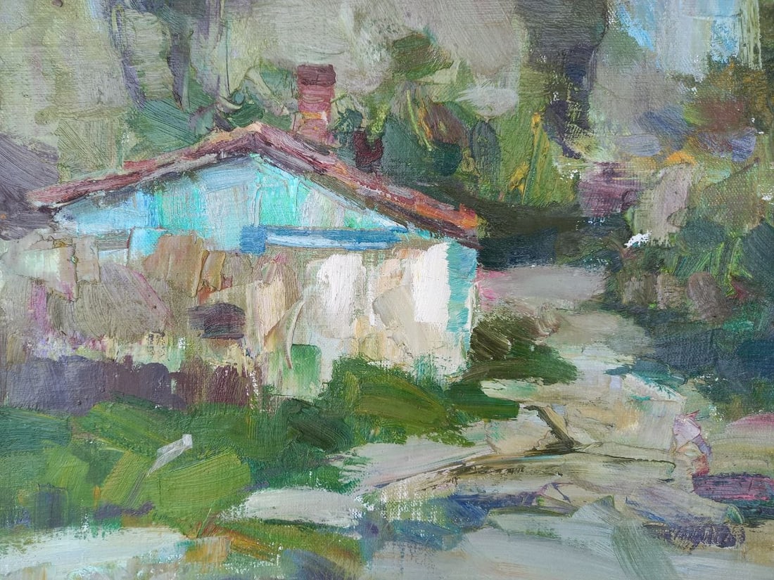 Oil painting Old street Alex Ditriev - 7