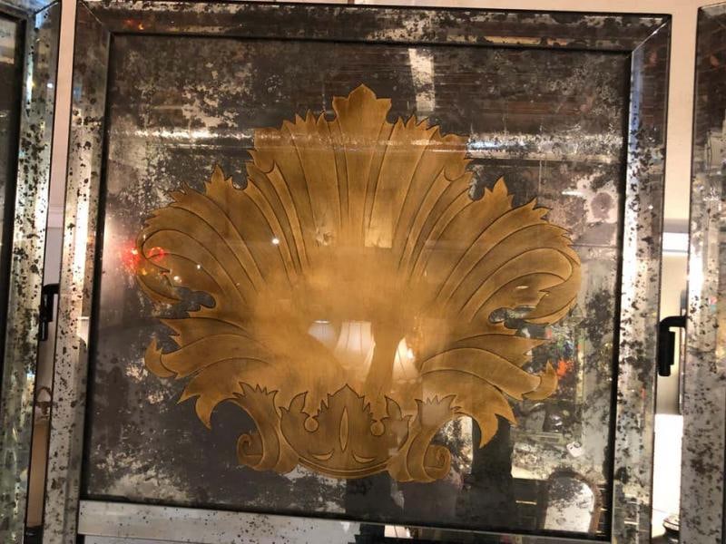 Pair of Art Deco Fashioned Three-Panel Mirrored Room Dividers or Folding Screens - 4