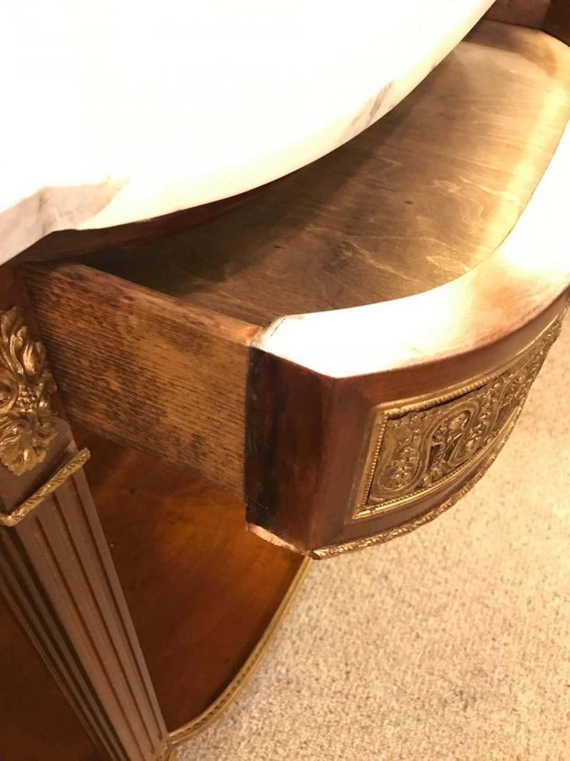 Pair of Jansen Style Marble-Top Bronze Mounted Consoles - 10