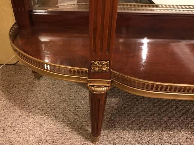 Pair of Jansen Style Marble-Top Bronze Mounted Consoles - 4