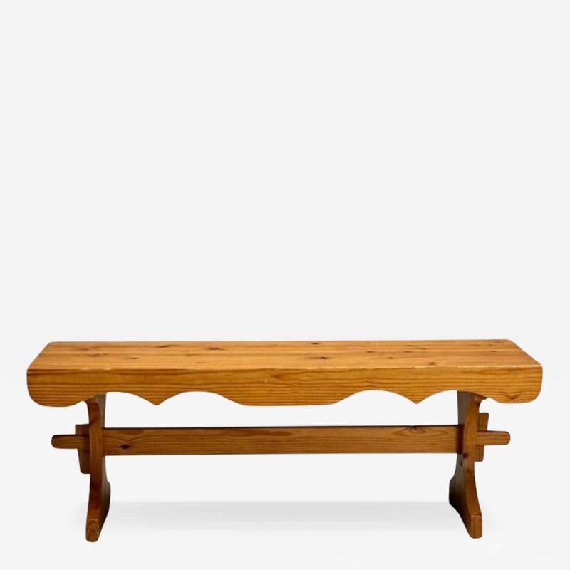 GP, Swedish Mid-Century Modern, Bench, Pine, Sweden, 1978 (1 of 12)