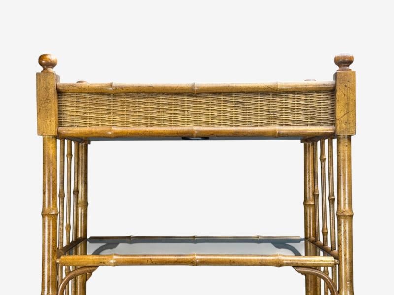American Modern, Bamboo, Wood, Etageres, USA, 1980s - 8
