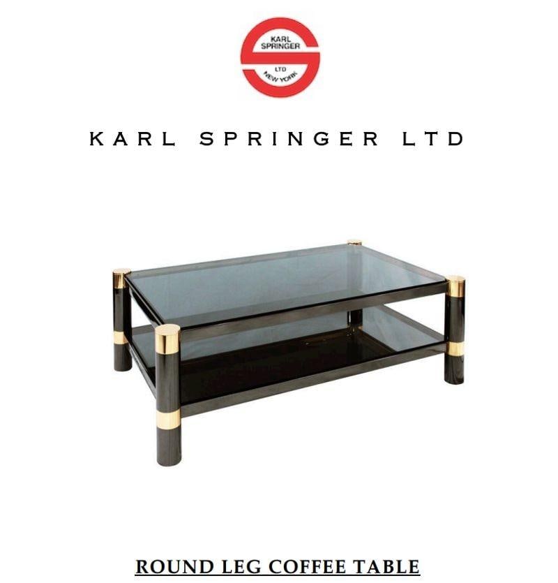 Mid-Century Modern Signed Karl Springer Rectangular Coffee / Cocktail Table - 3