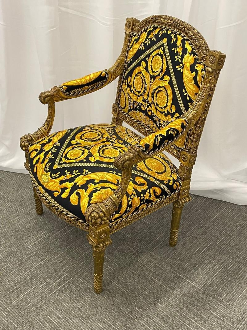 Pair of 19th-20th Century Louis XVI Style Carved Armchairs - 12