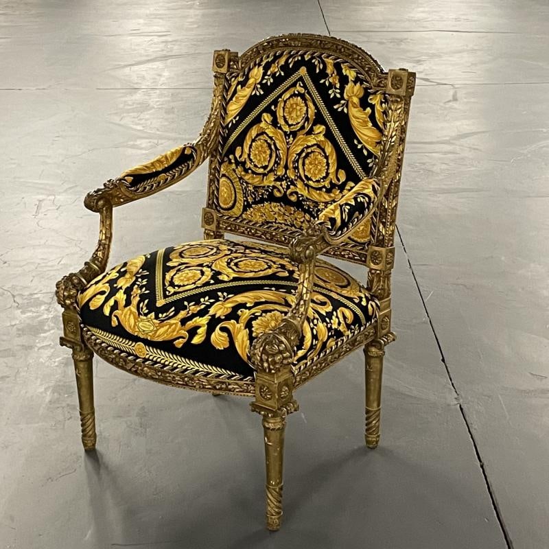Pair of 19th-20th Century Louis XVI Style Carved Armchairs - 6