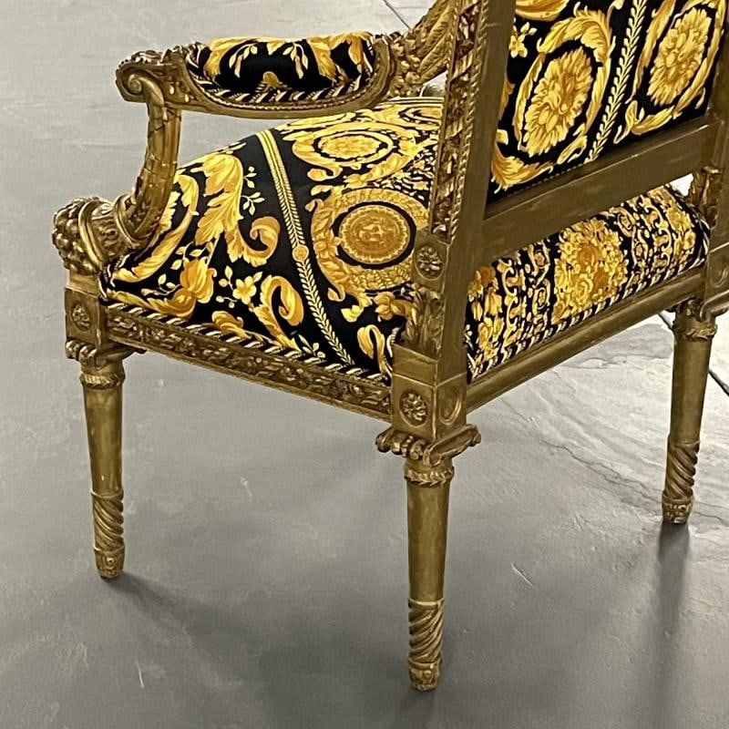 Pair of 19th-20th Century Louis XVI Style Carved Armchairs - 8