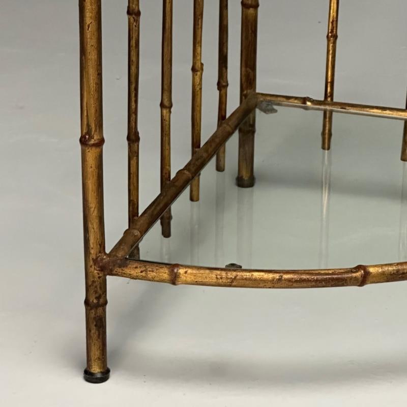 Maison Jansen, Hollywood Regency, Etagères, Brass Faux Bamboo, 1970s - 8