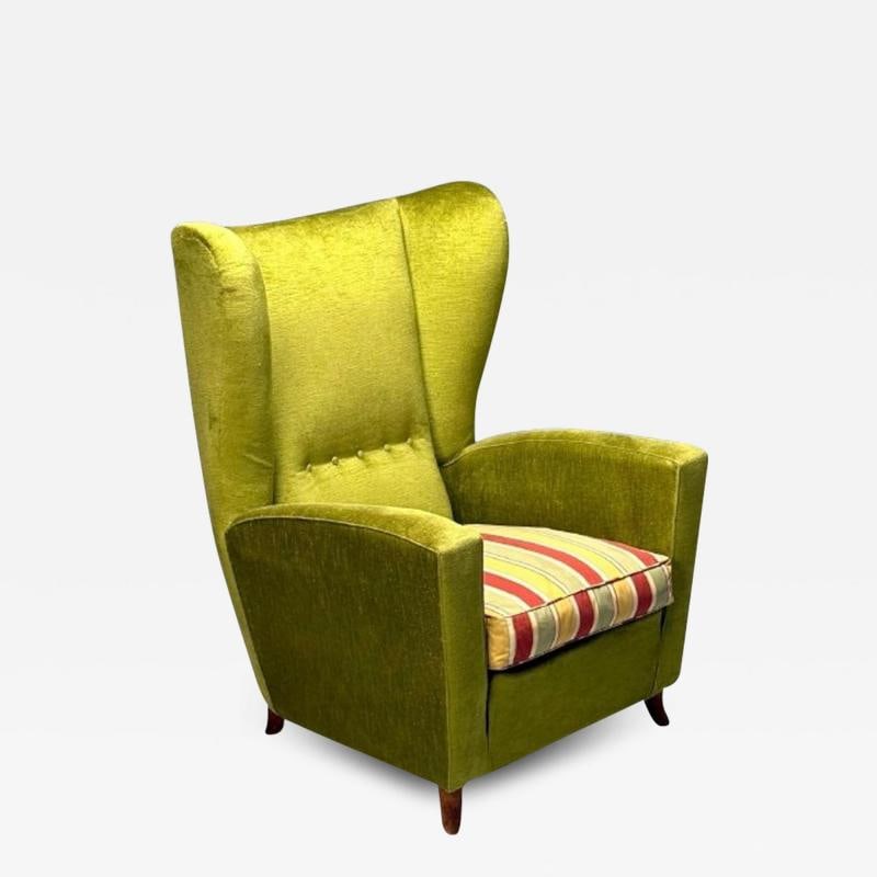 Melchiorre Bega Attr., Italian Mid-Century Modern, Oversized Lounge Chair, 1950s (1 of 10)