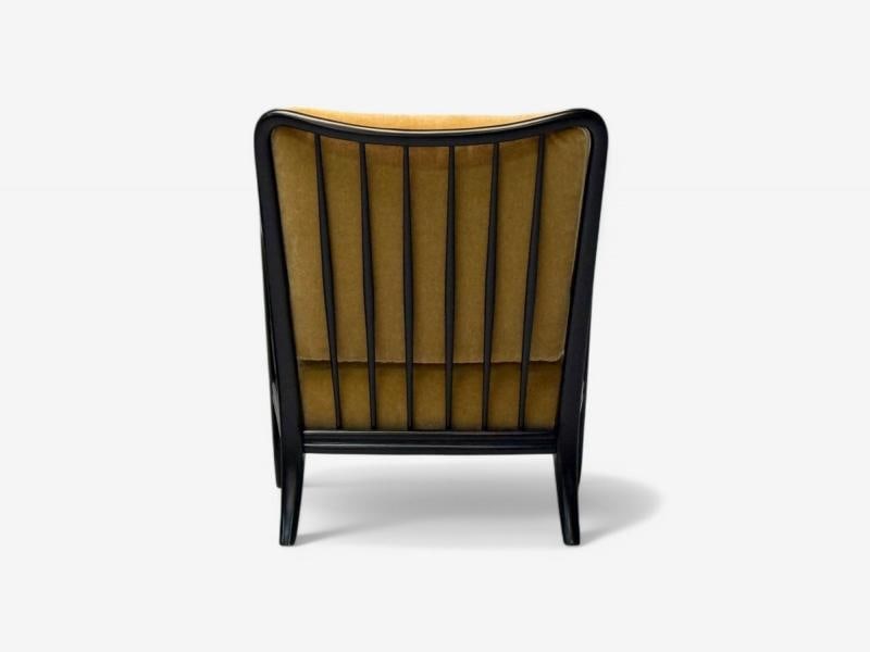 Paolo Buffa attr, Italian Mid-Century Modern, Camel Mohair, Lounge Chairs, 1940s - 12