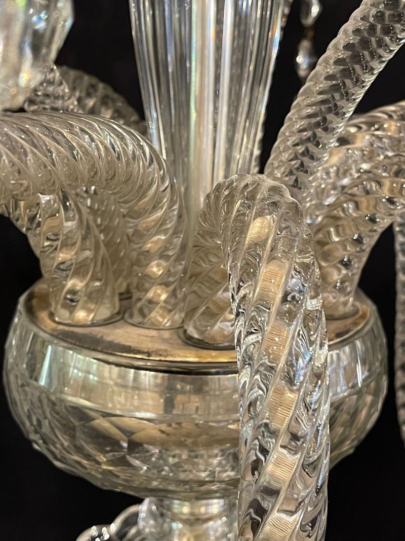 Fine Cut Crystal Venetian Style Chandelier - 12