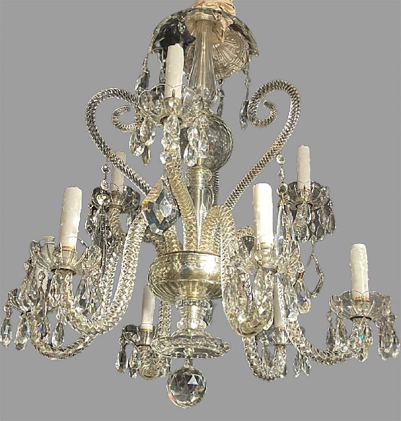 Fine Cut Crystal Venetian Style Chandelier - 4