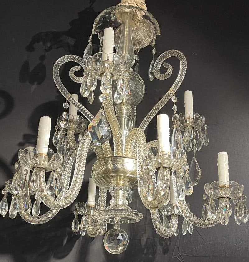 Fine Cut Crystal Venetian Style Chandelier - 5