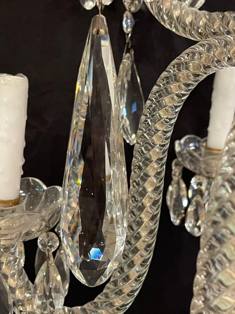 Fine Cut Crystal Venetian Style Chandelier - 7