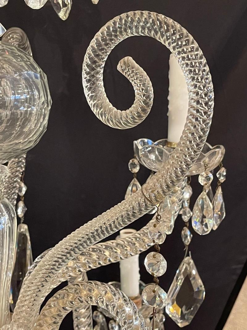 Fine Cut Crystal Venetian Style Chandelier - 8