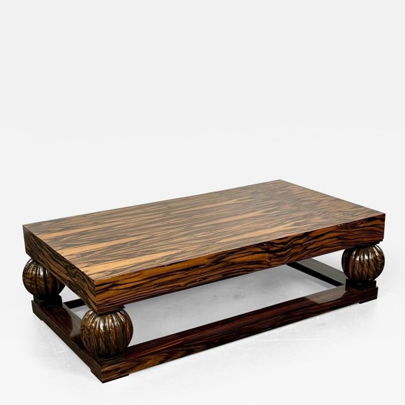 Émile-Jacques Ruhlmann French Art Deco Style Rectangular Coffee Table, Macassar (1 of 12)