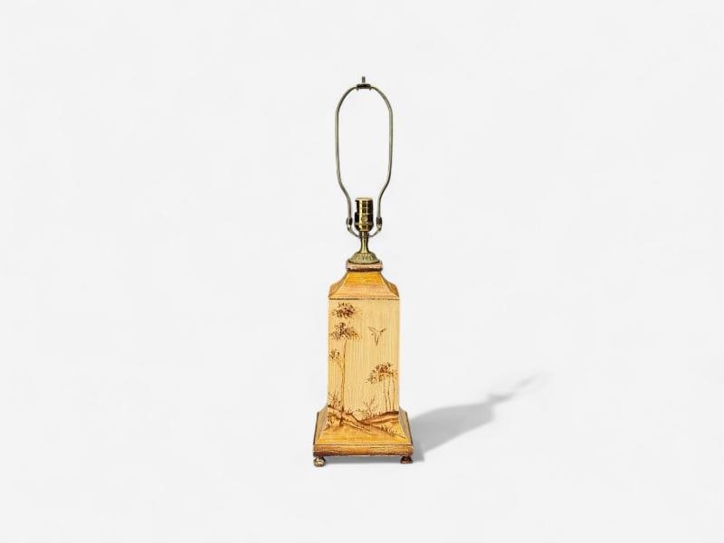 Chinoiserie, Painted Wood, Brass, Table Lamp, USA, 1960s - 9