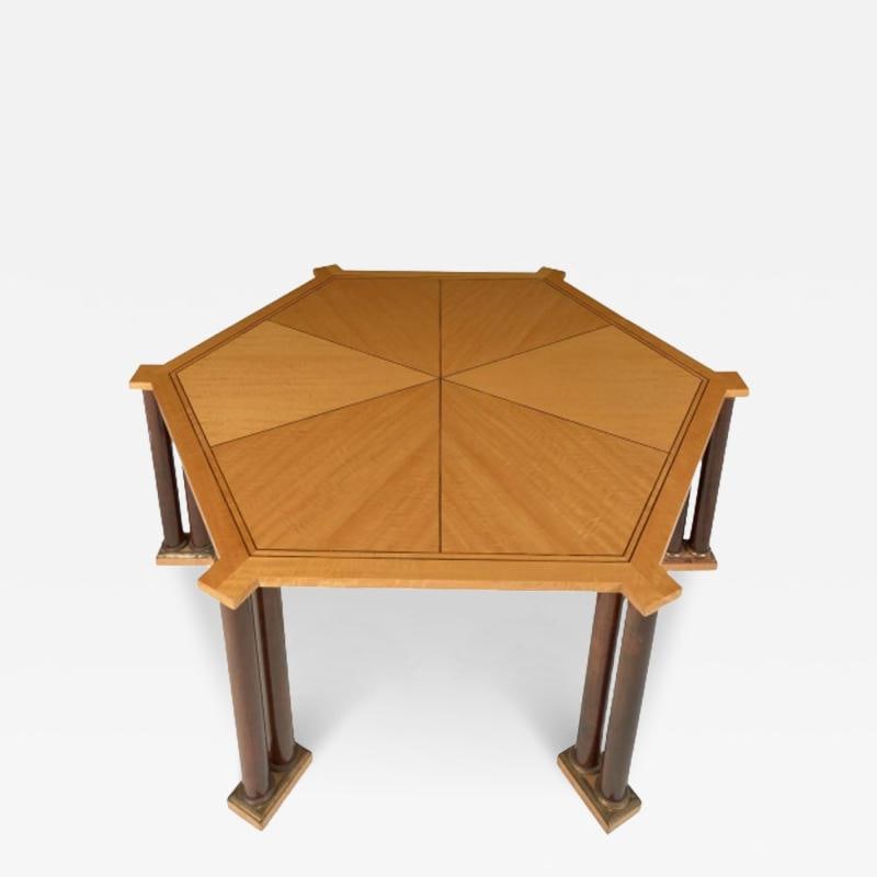 Mid-Century Modern Vladimir Kagan Dining Table, Provenance, Labeled, Two Leaves (1 of 12)