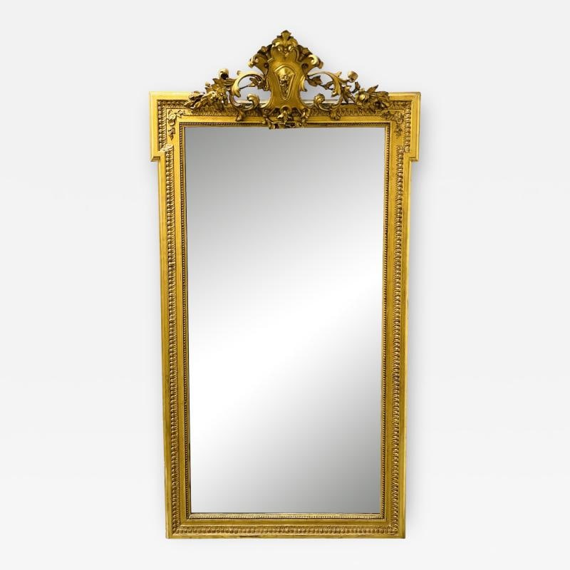 19th Century French Giltwood Wall, Console, Pier Mirror, Full Length, Floor (1 of 13)