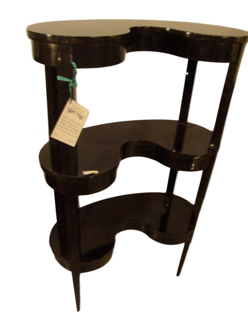 Jonathan Charles Kidney Shaped Three-Tier Etagere - 3