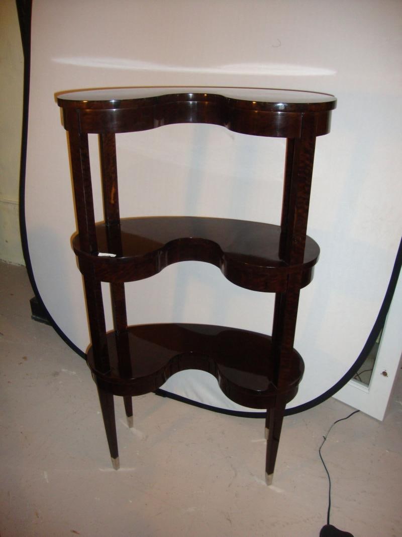 Jonathan Charles Kidney Shaped Three-Tier Etagere - 4