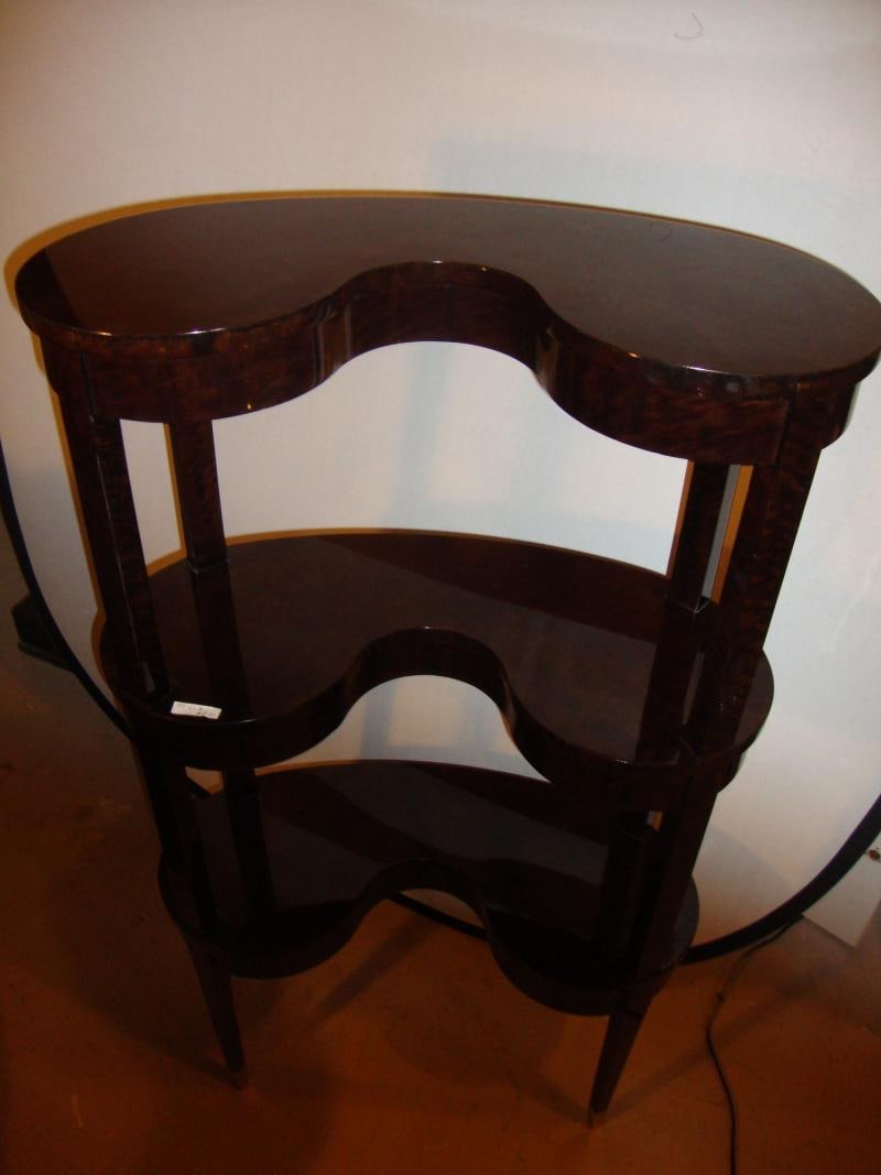Jonathan Charles Kidney Shaped Three-Tier Etagere - 5