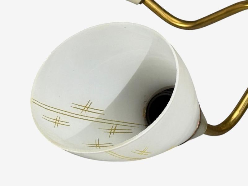 Swedish Modern, Pendant Light, Opaline Glass, Brass, Sweden, 1940s - 10