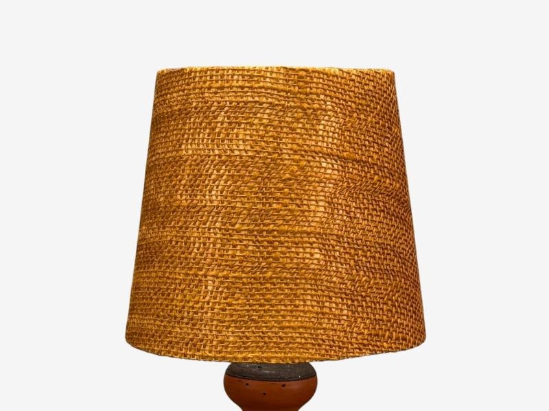 Thomas Hellström, Swedish Modern, Ceramic, Fabric, Table Lamp, Sweden, 1970s - 8