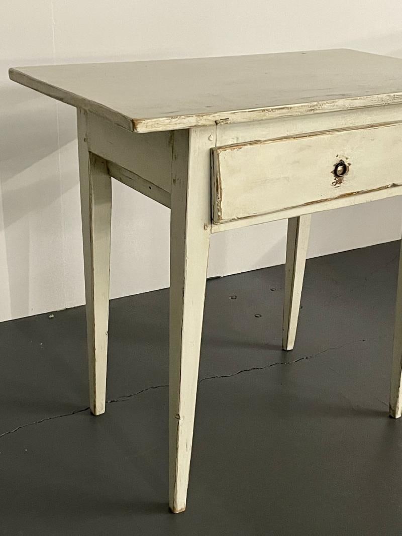 Swedish Gustavian Single Drawer Stand, Table or Nightstand, Paint Decorated - 6